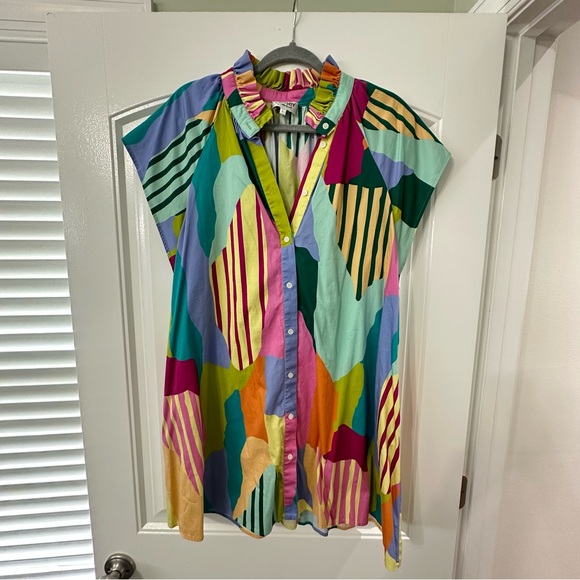 Crosby by Mollie Burch Wilhelmina Dress in Color Fields - Picture 3 of 4